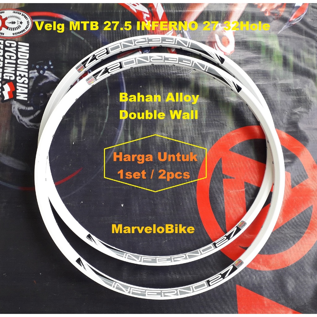 Rims Velg Sepeda MTB 26 27.5 INFERNO 27 SunRingle 32Hole Double Wall