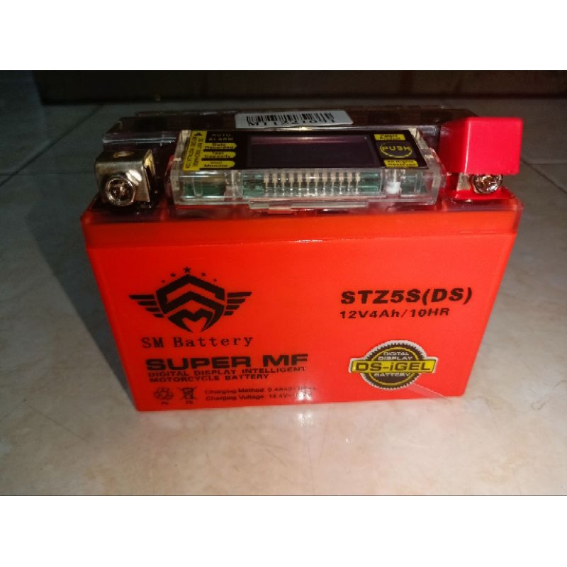 AKI MOTOR BEAT AKI GEL LCD 12V 4AH ( AKI GEL )( VARIO,BEAT,KARISMA) ORIGINAL KUALITAS BEAT KARBU SUP