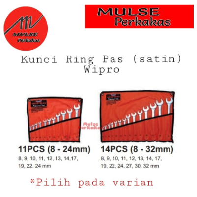 Kunci Ring Pas set Satin Wipro 8-24MM & 8-32MM