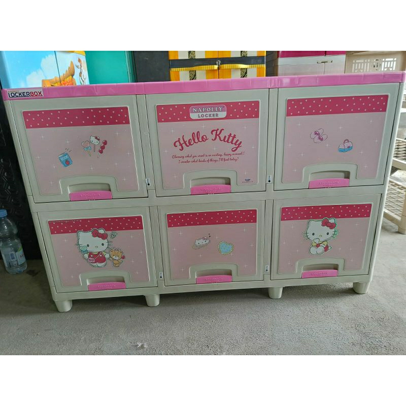 Lemari plastik Flip Hello kitty