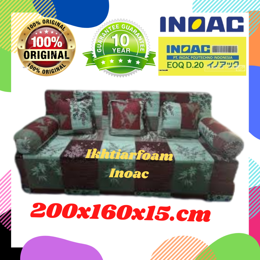 SOFA BED Inoac MURAH DAN BERKUALITAS Sofa Bed INOAC Foam No2 Tebal 15CM Murah garansi anti kempes