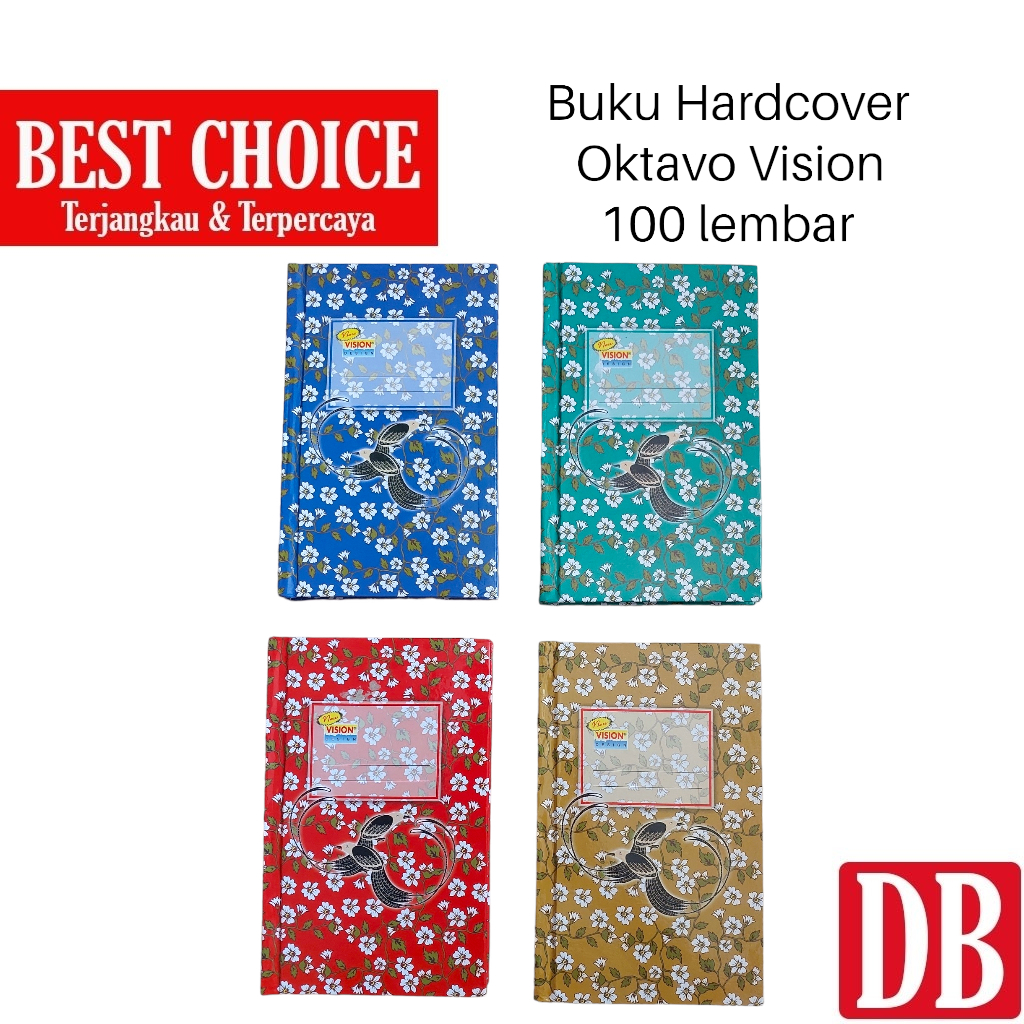 

Buku Oktavo /A6 Hardcover Vision 100 lembar (1 pcs)