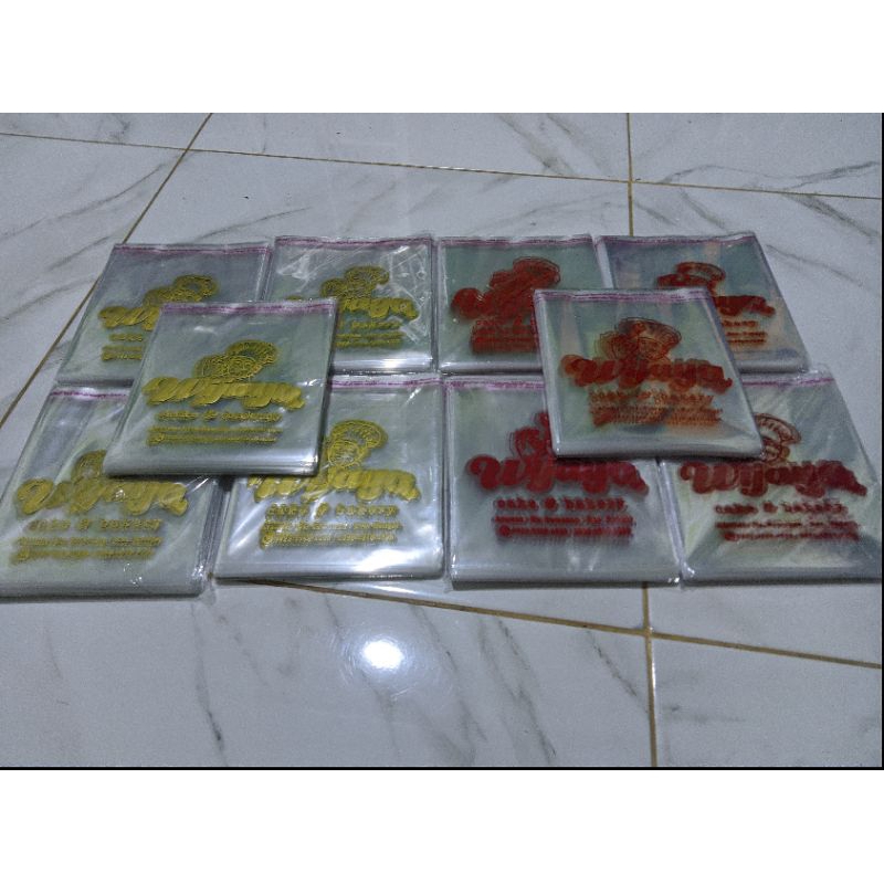 Plastik Bening OPP Kemasan Kue, Roti, Jajanan Sablon - Sablon Plastik OPP