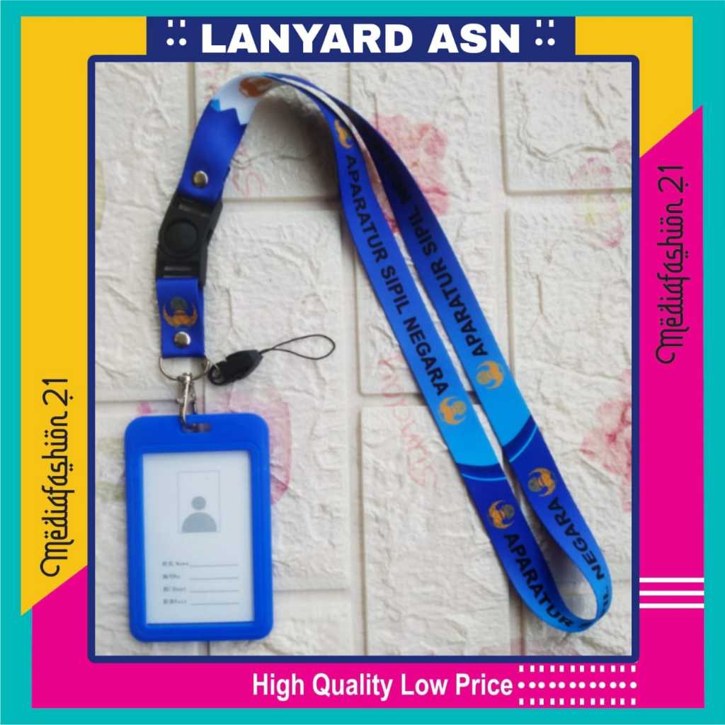 

Lanyard Tali Gantungan ID Card ASN (APARATUR SIPIL NEGARA) Free Strap Gantungan Flashdisk