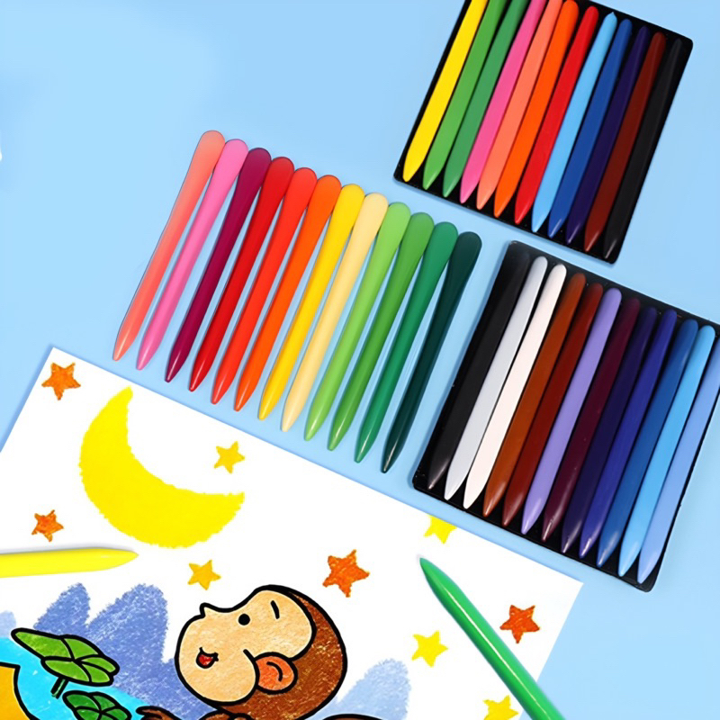 

TERBARU!! Crayon Mewarnai 36 Warna / Crayon Anti Air Anti Kotor Tangan / Crayon Pensil Warna