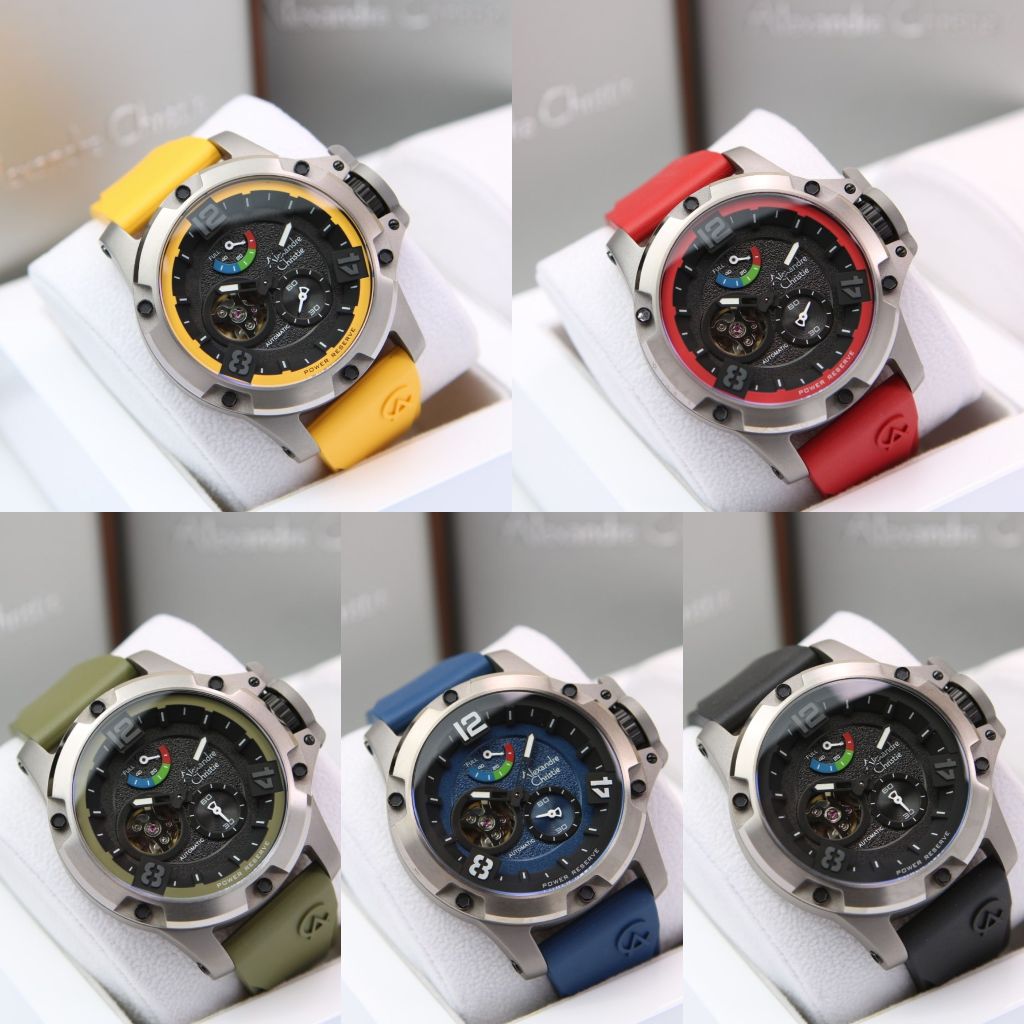 Jam Pria Alexandre Christie AC 6295 MPR Limited Edition Titanium Automatic ORIGINAL