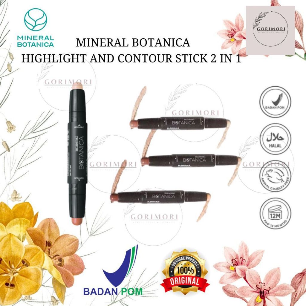 [𝙂𝙊𝙍𝙄𝙈𝙊𝙍𝙄] MINERAL BOTANICA HIGHLIGHT AND CONTOUR STICK -2 IN 1  HIGHLIGHTER