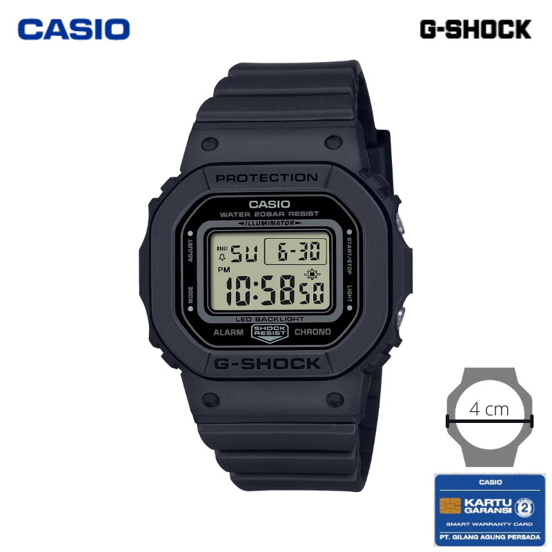 JAM TANGAN CASIO G-SHOCK MINI GMD-S5600BA-1 ORIGINAL - GMD S5600BA 1 HITAM