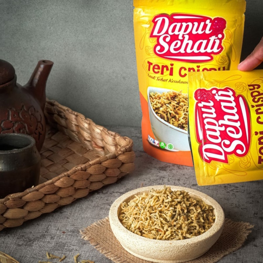 

Teri Crispy Dapur Sehati Ikan Teri Goreng Tepung Non MSG Lauk Siap Saji