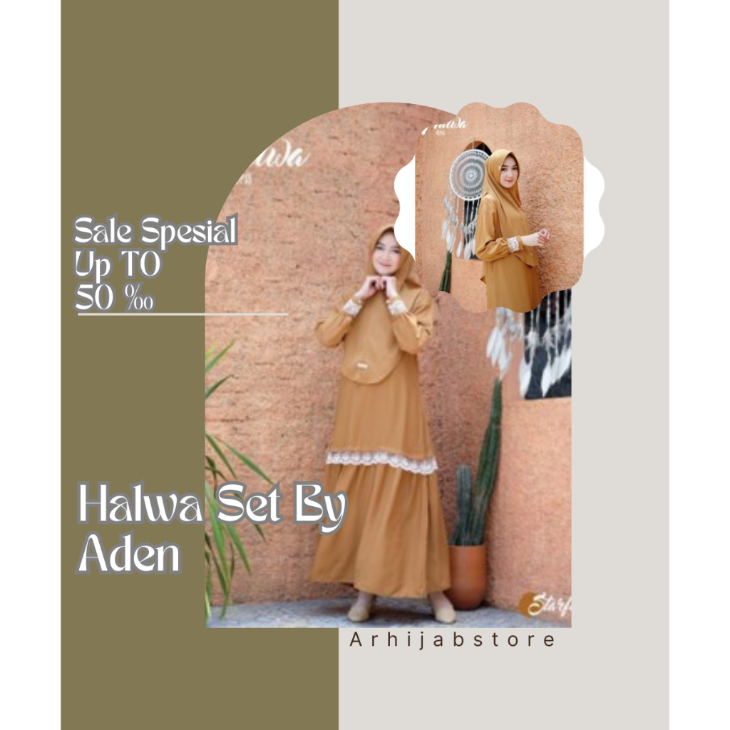 HALWA SET Gamis Aden By @a.d.e.n_hijab Starfish