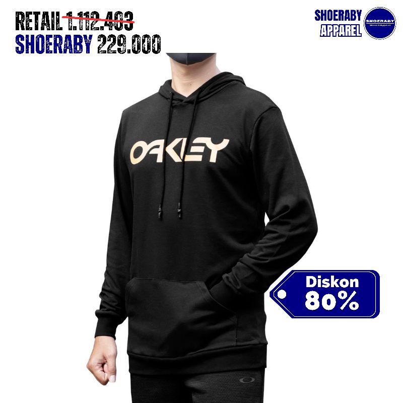 Hoodie Oakley B1B Popover Hitam Original Murah Diskon. Hoodie Sweater Jumper Pria Cowok
