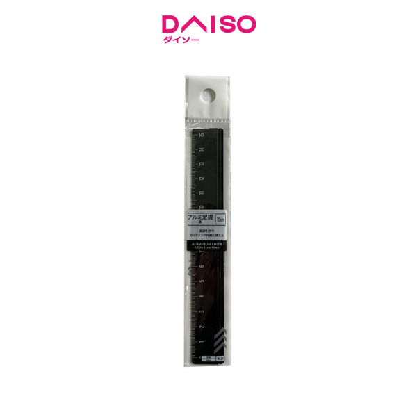 

Daiso Aluminum ruler-5.90in-15cm-Black-