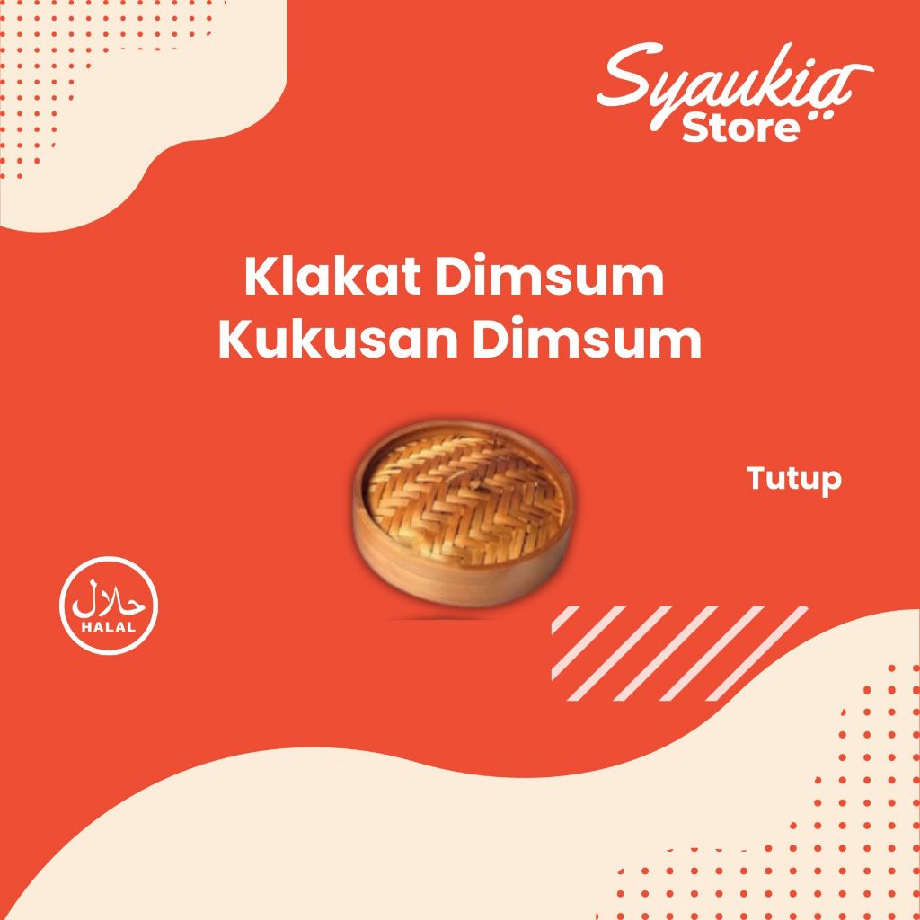 Tutup Klakat Kukusan Bambu Dimsum Diamter 13 dan 15 Cm