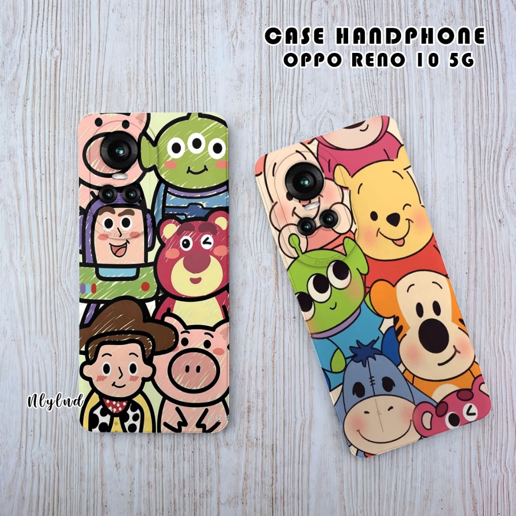 CASE TOY STORY TIPE HP OPPO RENO 10 5G TERBARU  / SOFTCASE PELINDUNG KAMERA (N156)