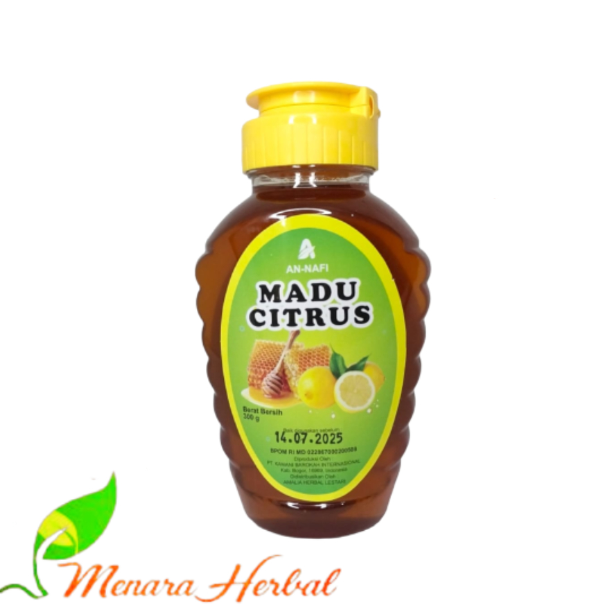 

Madu Citrus An-Nafi Isi 300gr I Madu Herbal Asli Sari Bunga Jeruk I Madu Annafi CItrus