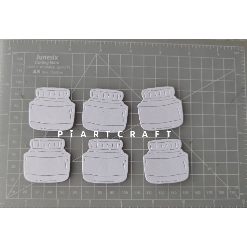 

Bottle Ink (2) (isi 6 pcs)- Dies cut / cut dies DIY scrapbook / vintage journal / album / diary