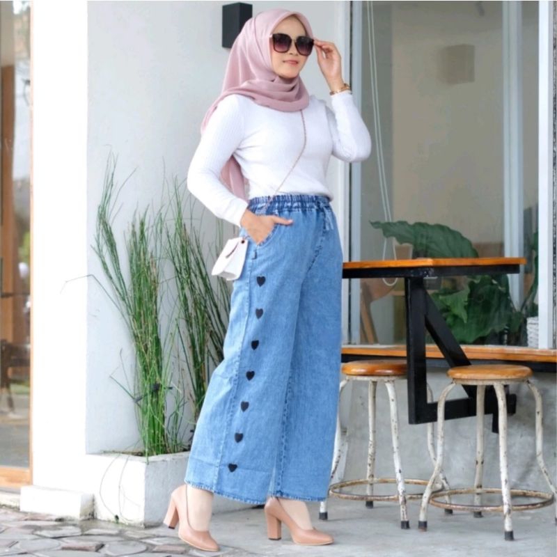 Kulot JEANS love /ROK JEANS /JAKET JEANS