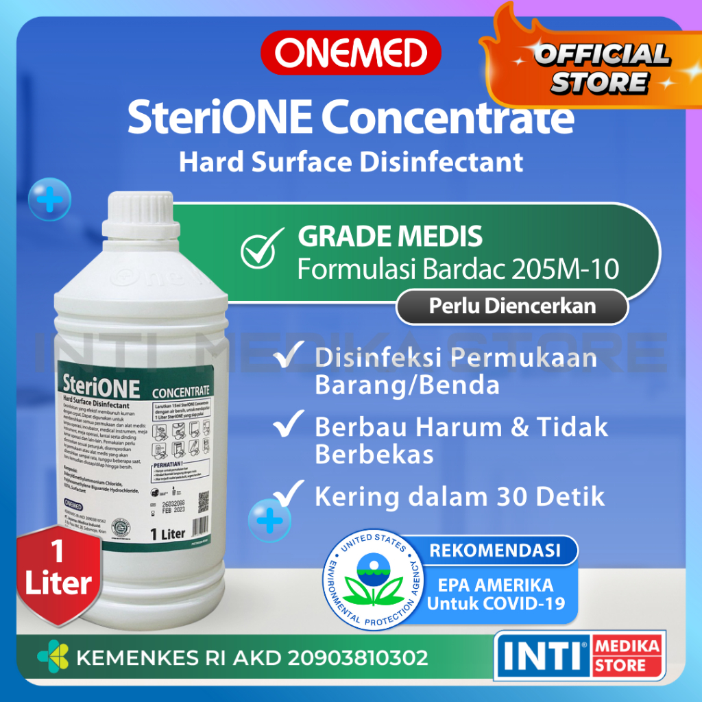ONEMED - Disinfektan SteriOne CONCENTRATE 1 Liter | Desinfektan Cair