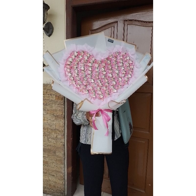 

buket jumbo yupi/buket kekinian/buket unik/buket pink yupi