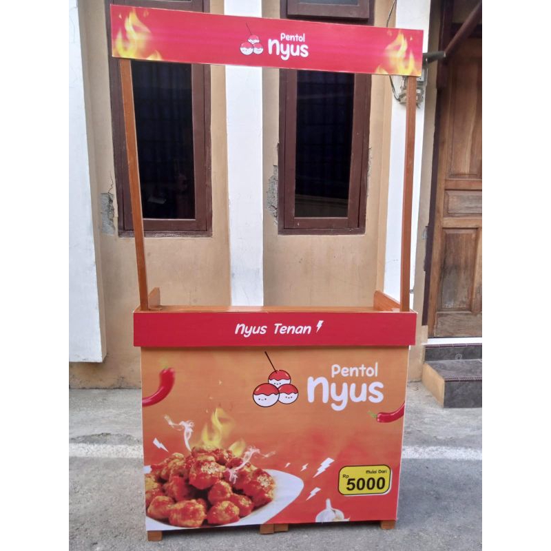Booth Portabel Kayu Super Kokoh (100*45*180 cm)