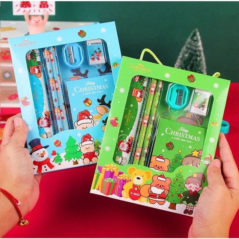 

Set Alat Tulis Edisi Natal isi 6 barang | Alat Tulis Anak Set 6in1 Xmas Edition | Stationery Supply