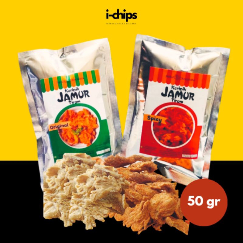 

Keripik Jamur Tiram foil 50 gr ~ Snack ~ Camilan ~ Oleh-oleh ~ IChips