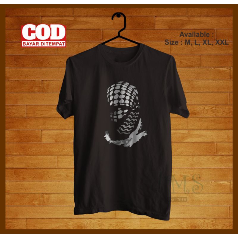 kaos sorban palestina/sorban arafat/keffayeh