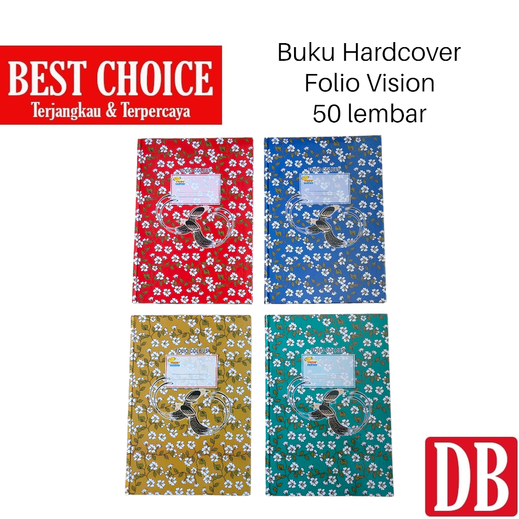 

Buku Folio Hardcover Vision 50 lembar (1 pcs)