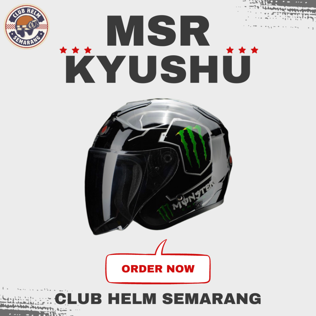 Helm Dewasa Kyoto Kyushu Monster Energy