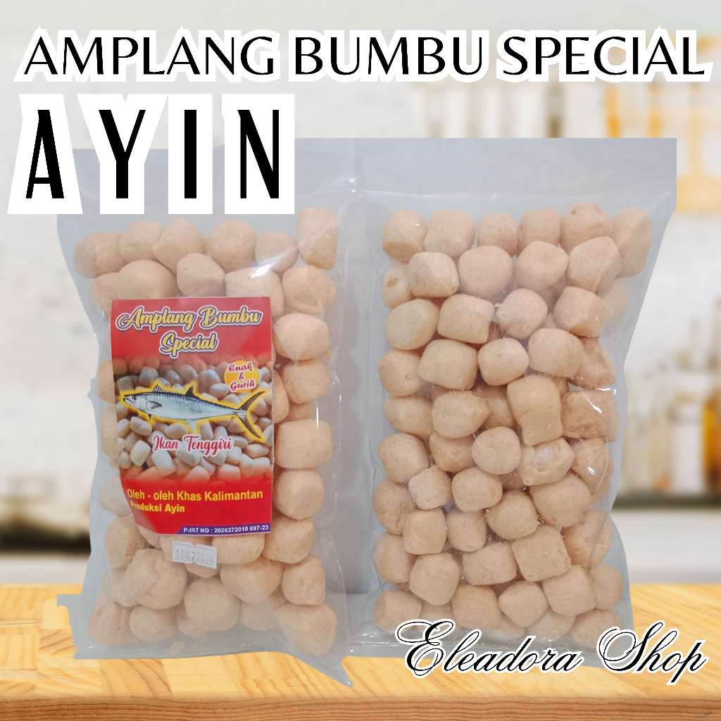 

Amplang Bumbu Spesial Ikan Tenggiri Ayin - Amplang Ikan Banjarbaru - Kemasan Plastik