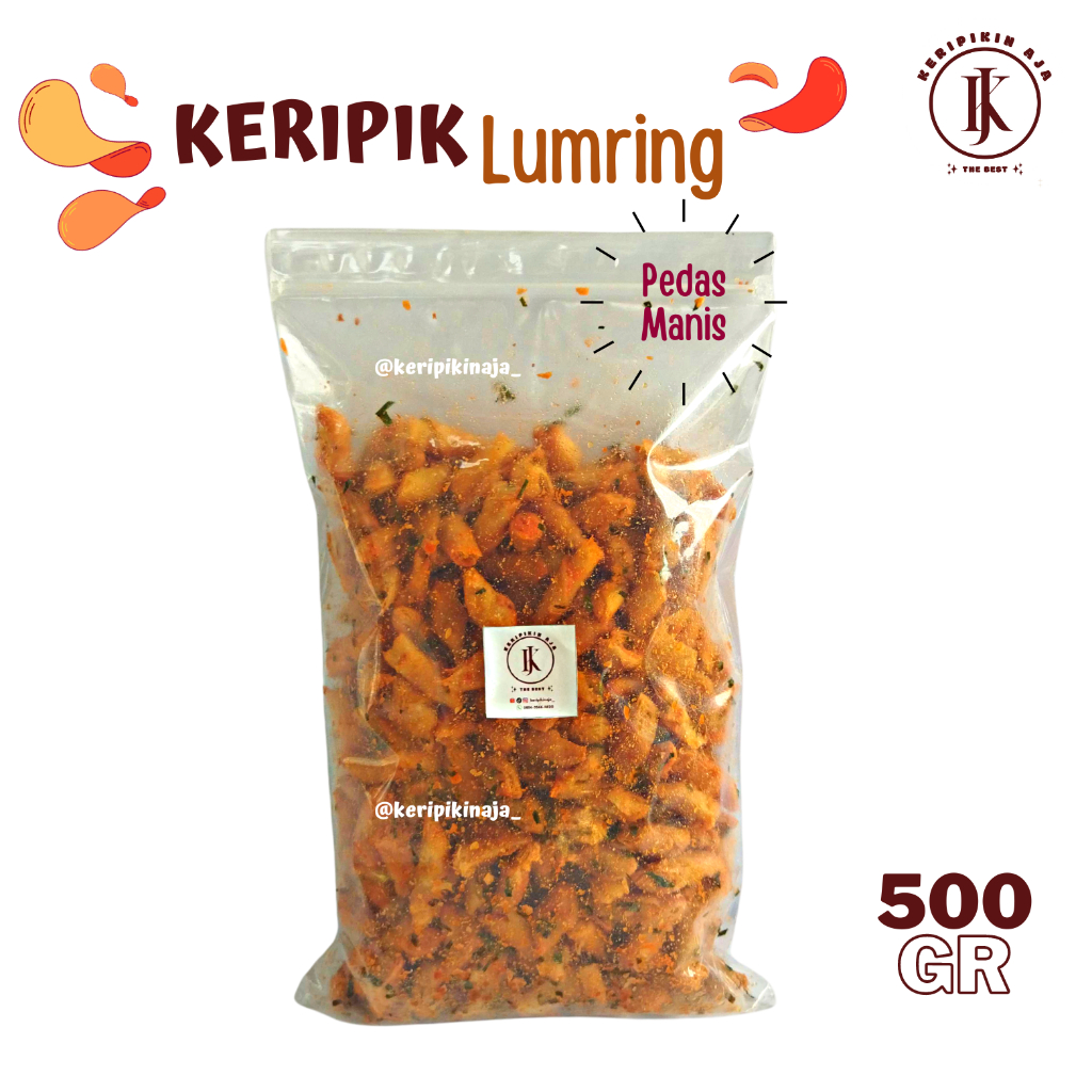 

Lumpia Kering / Keripik Lumring Balado Pedas Manis Daun Jeruk