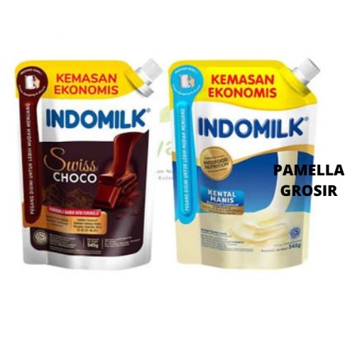 

INDOMILK KENTAL MANIS SUSU 545 G/ KEMASAN POUCH PUTIH DAN COKLAT