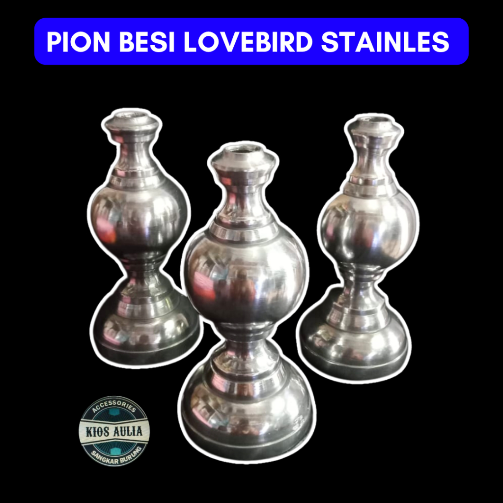 PION BESI STAINLESS LOVEBIRD PION SANGKAR KANDANG BURUNG