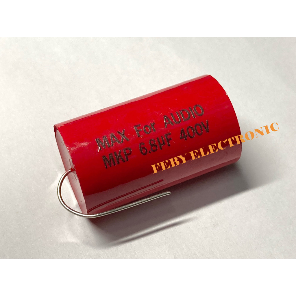 Kapasitor Non Polar 6,8 uF 400 Volt MAX Elco Audiophiler MKP Tahanan tweeter