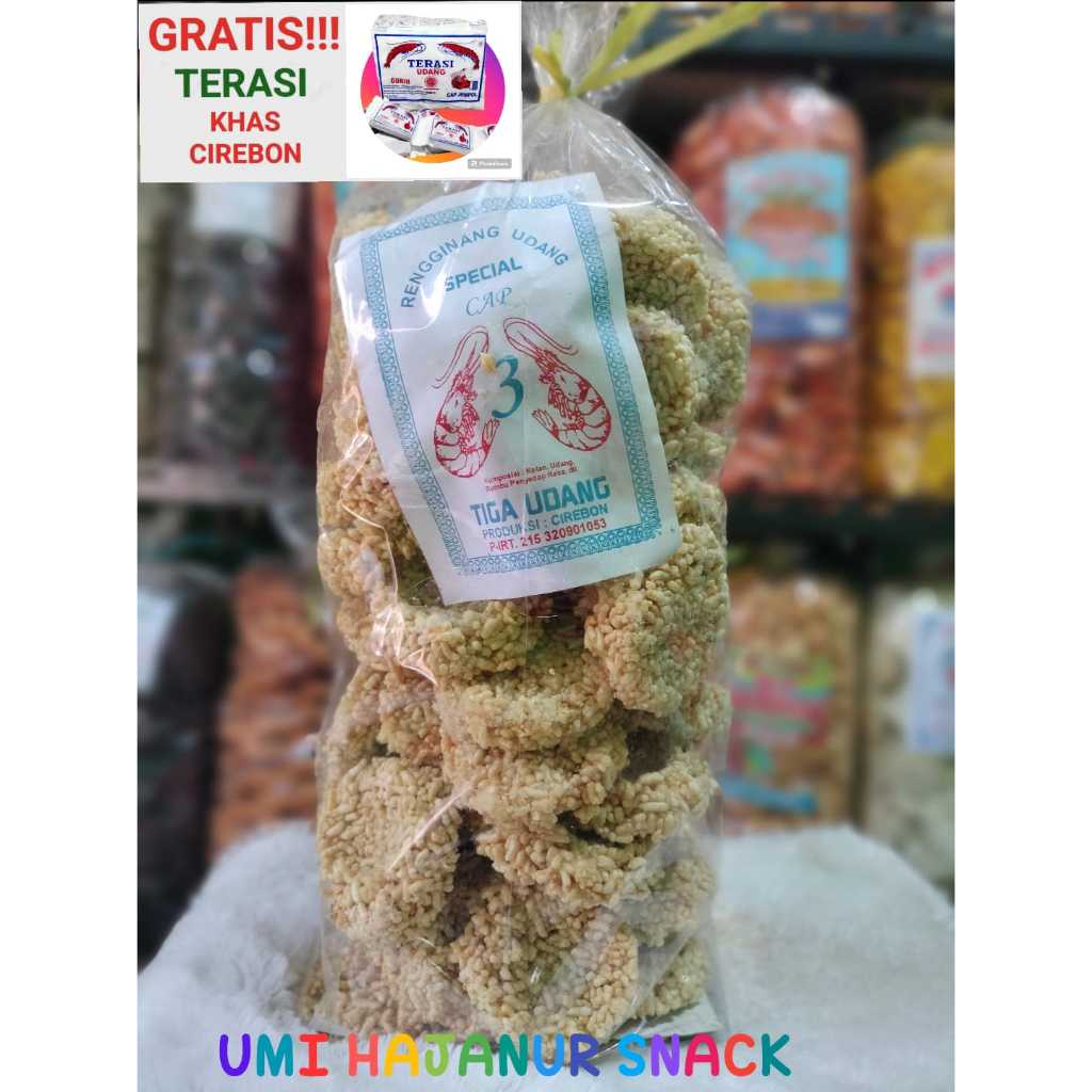 

(GRATIS TERASI) CEMILAN ANEKA RASA//500GRAM RENGGINANG TERASI