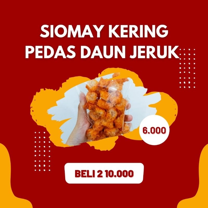 

Siomay Kering Pedas Daun Jeruk 50 Gram - Ready Pontianak
