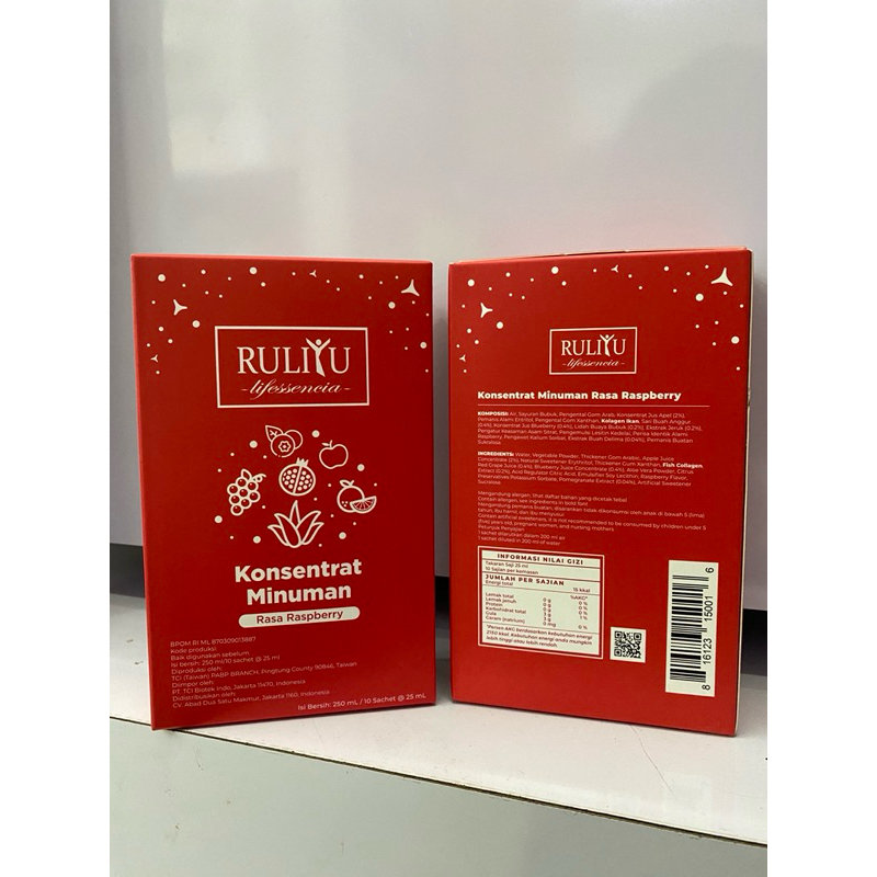 RULIYU KONSENTRAT RASPBERRY READY‼️ORIGINAL 100% minuman collagen