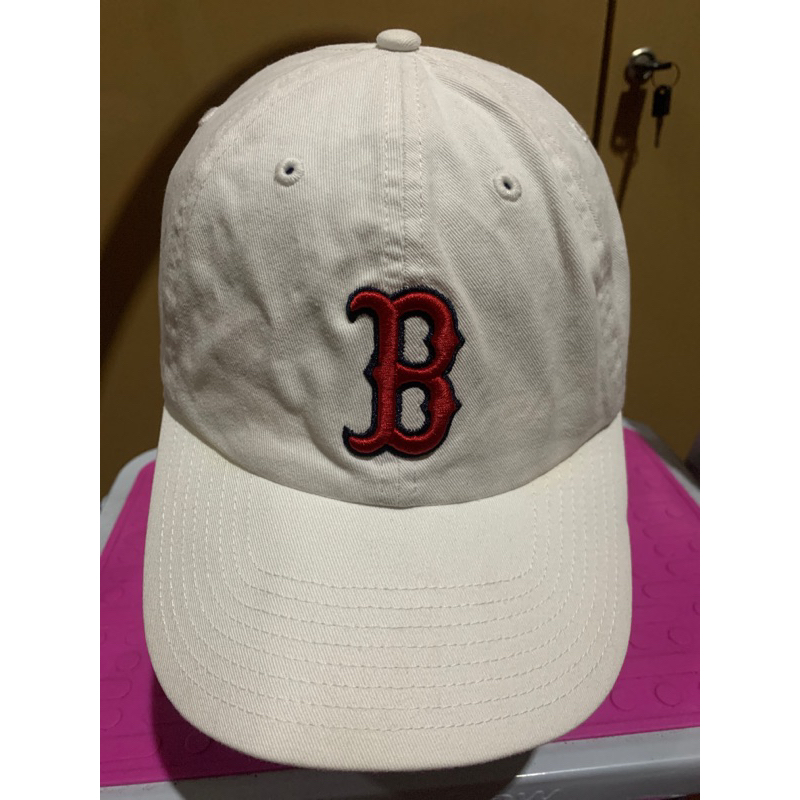 Topi Cap sekon MLB Boston X 47 Brand-Putih