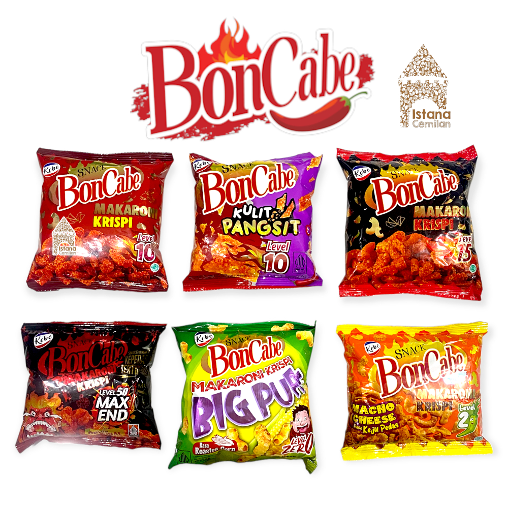 

Bon Cabe Snack Makaroni Krispi / Kulit Pangsit Lv 10 | Kobe Boncabe 27 Gram