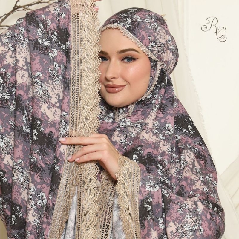 𝐑𝐲𝐧 𝐑𝐚𝐲𝐲𝐚𝐧 𝐎𝐟𝐟𝐢𝐜𝐢𝐚𝐥 | Mukena Rayyan Rafida Series | Mukena Dewasa Travelling Rayon Twill Super Jumbo