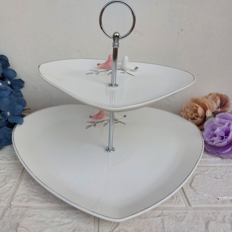 Piring tingkat keramik love