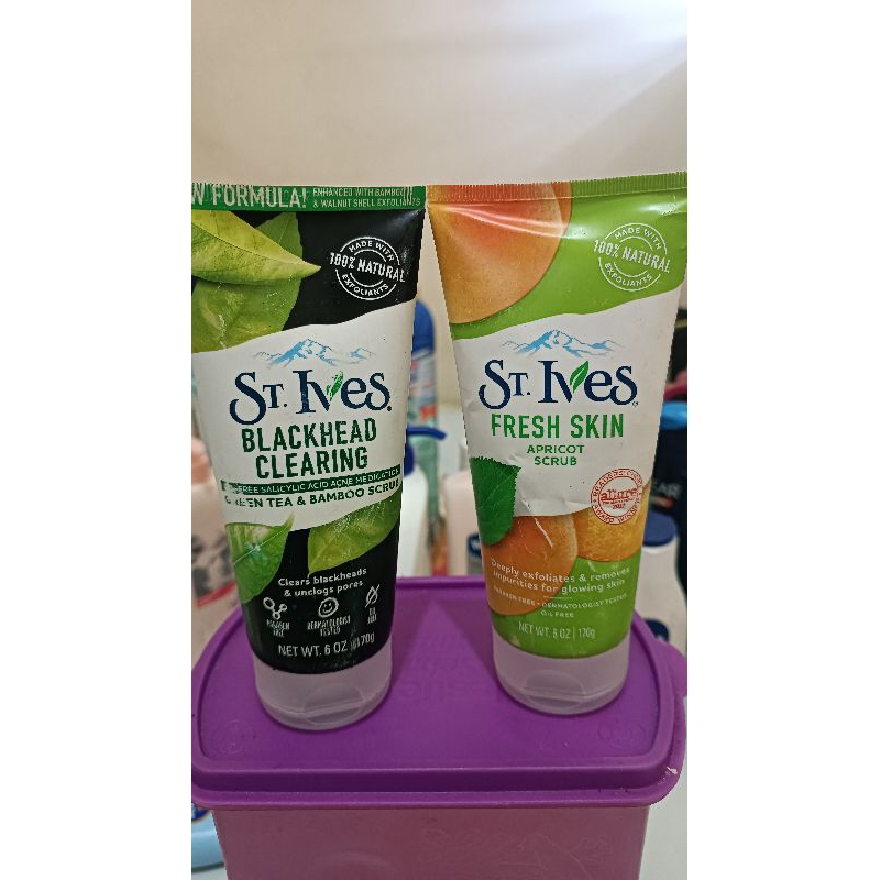 ST.IVES FRESH SKIN & ST. IVES BLACKHEAD CLEARING