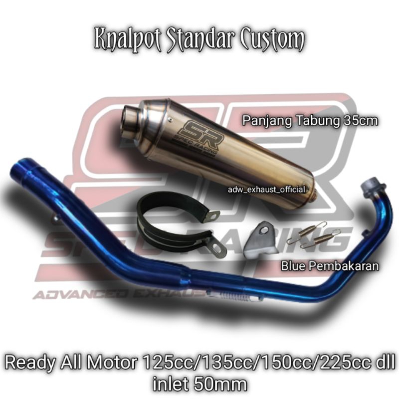 Knalpot Standar Racing Custom R15 Cbr150 Vixion Tiger Scorpio Mt15 Gsx Fu Mx Byson Dll Original Spec