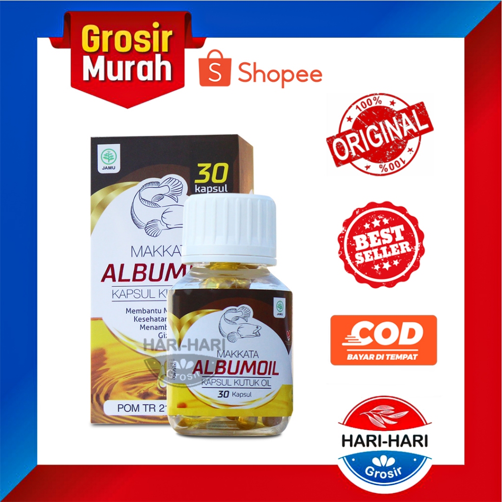 MAKKATA ALBUMOIL Minyak Ikan Gabus Original Kapsul Ikan Gabus Pasca Operasi Caesar