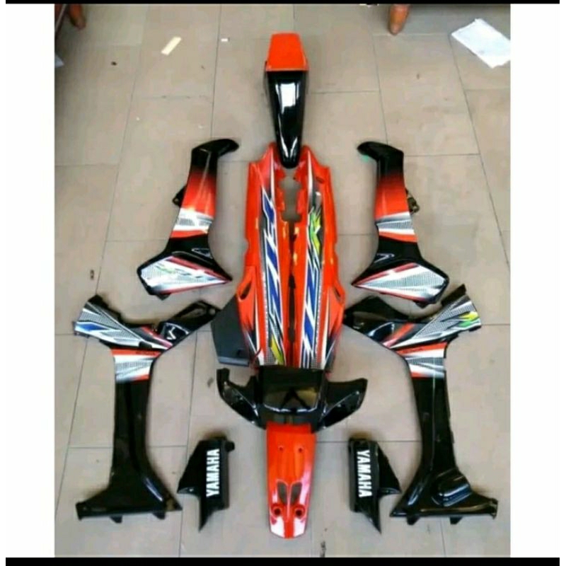 Body Fullset Body Halus Set Fiz R Fullclutch Orange Hitam Fiz R
