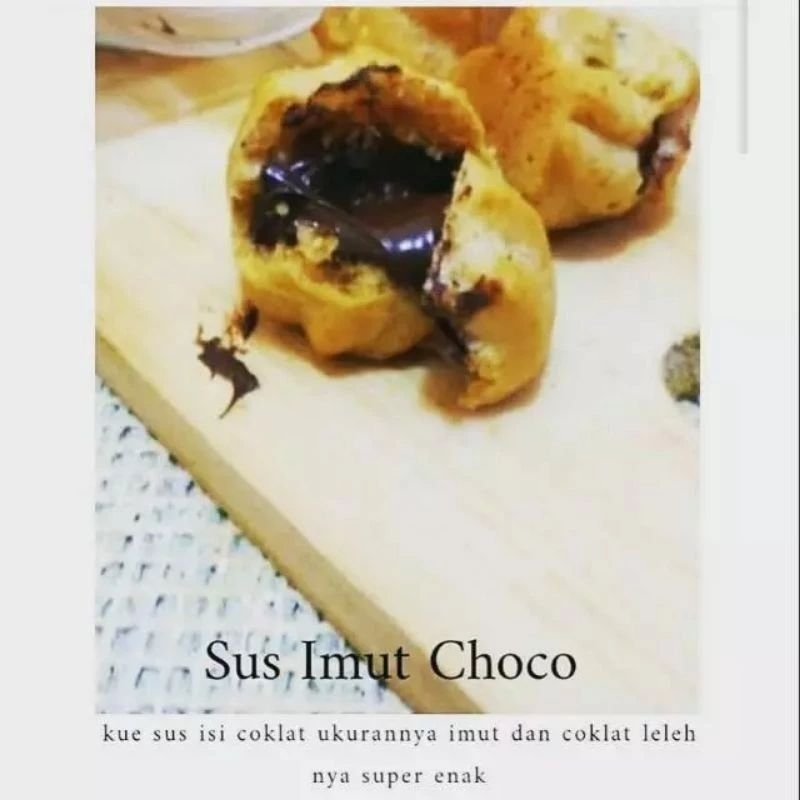 

kue soes imut coklat lumer 200gr & 250 gr