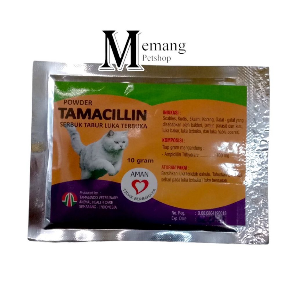 Tamacillin - Obat Kucing Luka Terbuka Infeksi Bernanah