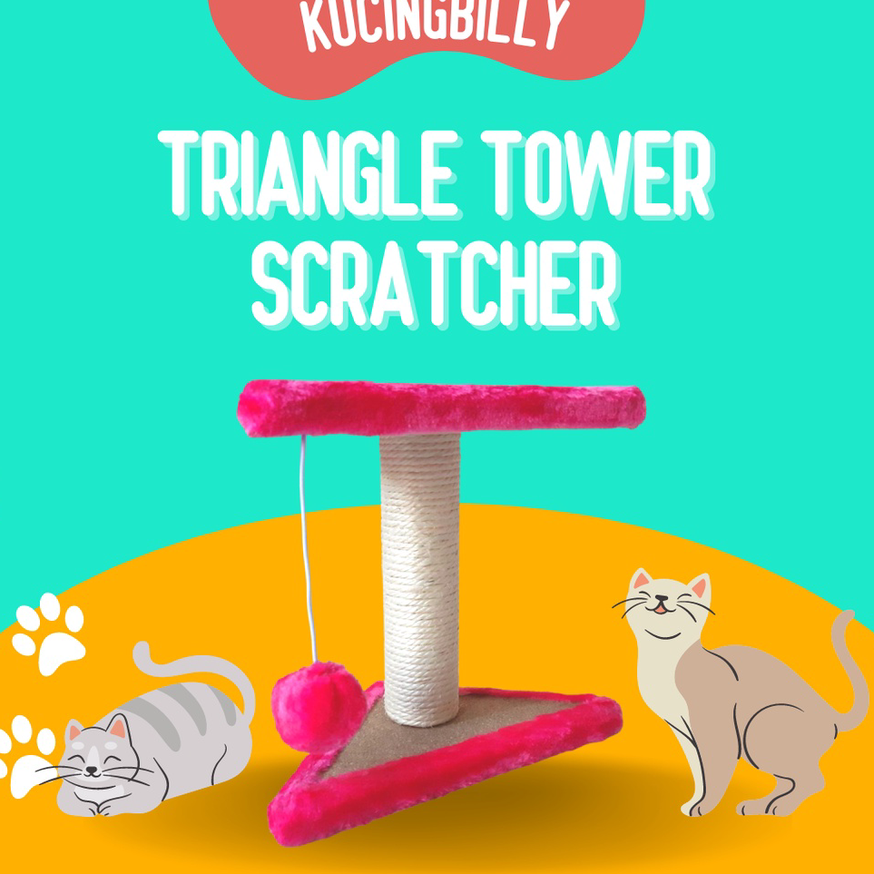 ☇✯✱ Triangle tower scratcher