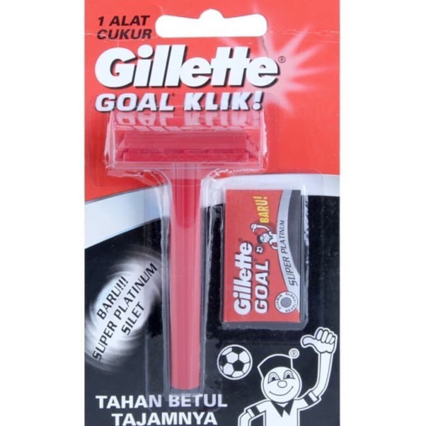 ➣✷✮ ALAT PISAU CUKUR SILET MODEL LAMA GILLETTE GOAL KLIK SHAVER RAZOR KLIK