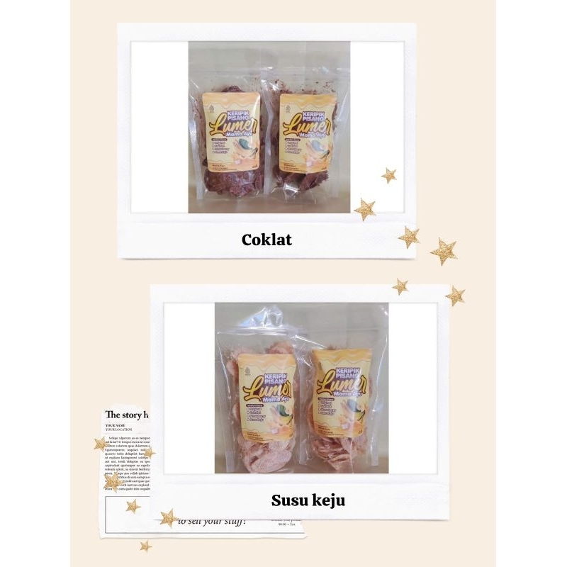 

kripik coklat lumer+susu keju